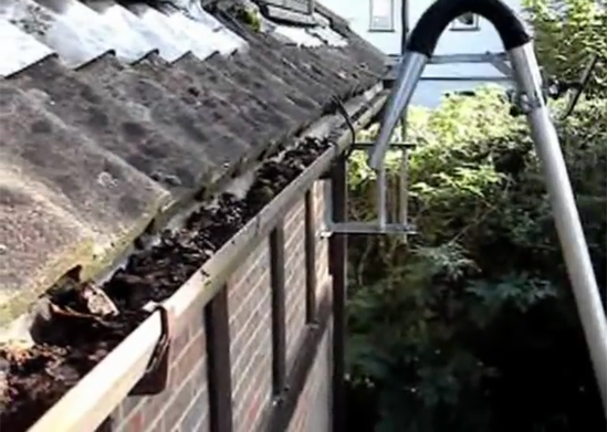 BEFORE - Gutters Full Of Debris? Call ACE Gutter Cleaning Solutions Serving Redditch, Studley, Bromsgrove And Alvechurch