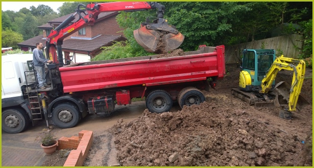 Block Paving Preperation Completed By Redditch Based Landscape Gardeners : Advanscape