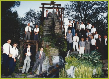 The 3rd Year National Diploma Pershore College Of Horticulture Students Who Built The 1992 Chelsea Flower Show Garden And Were Awarded The Fiskars Sword Of Excellence