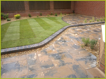 Rear Garden Completed By Redditch Based Landscape Gardeners : Advanscape : Landscaping Redditch Studley Bromsgrove Alvechurch