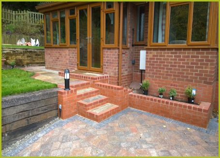 Hard Landscaping Steps By Redditch Based Landscape Gardeners : Advanscape