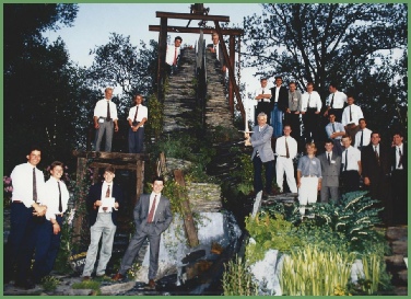 The 3rd Year National Diploma Pershore College Of Horticulture Students Who Built The 1992 Chelsea Flower Show Garden