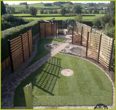 Completed Landscaped Garden. Advanscape : Landscape Gardeners/Landscapers Covering Redditch Studley Bromsgrove Alvechurch