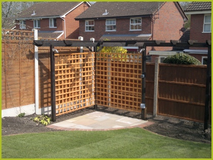 Rear Garden Completed By Redditch Based Landscape Gardeners : Advanscape : Landscaping Redditch Studley Bromsgrove Alvechurch