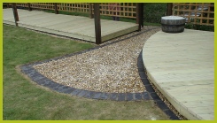 Area Of Decking Supplied And Installed By Redditch Based Landscape Gardeners : Advanscape : Landscaping Redditch Studley Bromsgrove Alvechurch